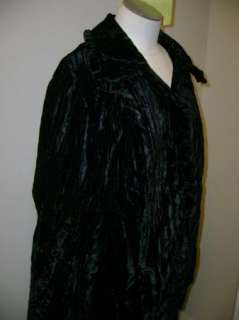 Victor Costa Occasion Bell Sleeve Velvet Shirt w/Ruffle Detail 1X NWT 