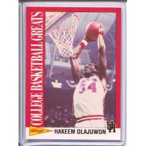  1991 92 Kelloggs College Greats #11 Hakeem Olajuwon 