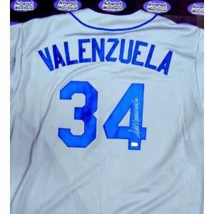  Fernando Valenzuela Autographed Jersey   Major League 