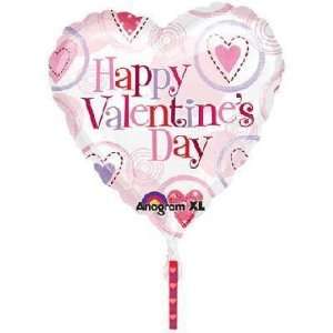    Valentines Balloon   32 Painted Hearts Valentine Toys & Games