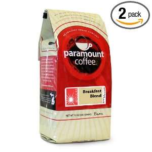 Paramount Coffee Breakfast Blend, Bean, 12 Ounce (Pack of 2)  
