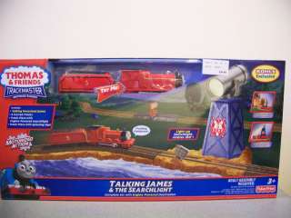   Trackmaster Talking James & Searchlight Train Set Fisher Price new