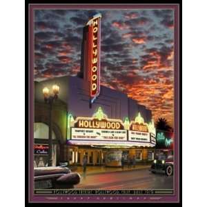  Hollywood Theater Wall Mural