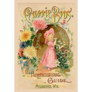  Vintage Art Currie Bros. Horticultural Guide, Spring 1893 