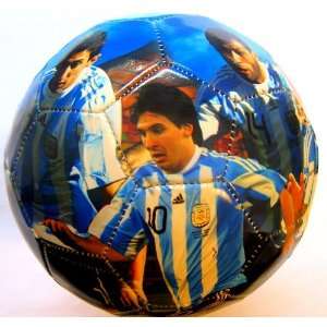 Argentina World Cup 2014 Size Soccer Ball with Messi & Team Argentina 
