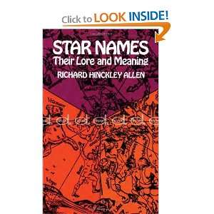   (Dover Books on Astronomy) [Paperback] Richard H. Allen Books
