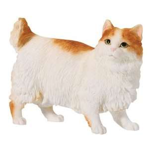 CAT JAPANESE BOBTAIL Ginger Stands Figurine NIB Resin 6544  