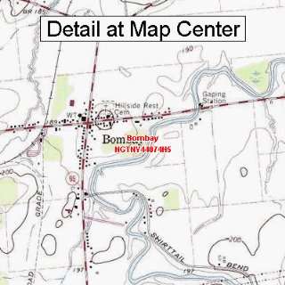  USGS Topographic Quadrangle Map   Bombay, New York (Folded 