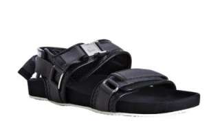 GUCCI Mens Leather & Twill Black Sandals 8 SS/2010 EU 41 42 