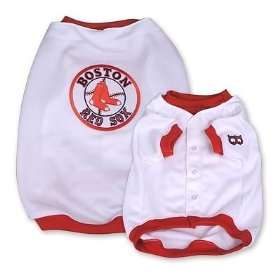  Boston Red Sox Primary Logo Dog Jersey Shirt Size XL 