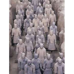  Some of the Six Thousand Statues in the Army of Terracotta 
