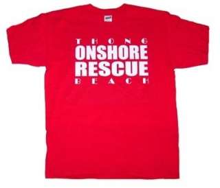 Lifeguard T Shirt Thong Onshore Rescue  
