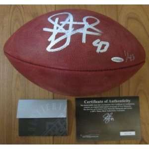 Troy Polamalu Autographed Ball   Authentic Super Bowl 43 UDA LE 1 43 
