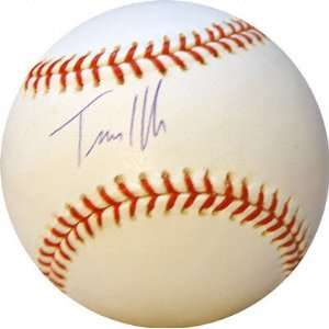  Autographed Travis Hafner MLB Baseball (UDA) Sports 