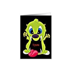  Tyson   Monster Face Halloween Card Health & Personal 