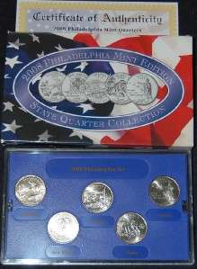 2008 State Quarter Philadelphia MINT Commemorative Set Encased W BOX 