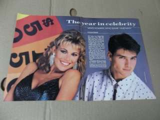 Old Rare Vanna White Tom Cruise pinup clipping #A  