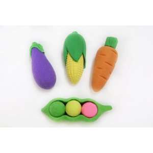  4 Piece Vegetable Erasers Toys & Games