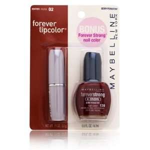 Maybelline Forever Lipcolor with Bonus Forever Strong +Iron Nail Color 
