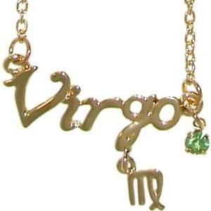   Zodiac Nameplate Necklace, Astrogirl In Gold Cora Hysinger Jewelry