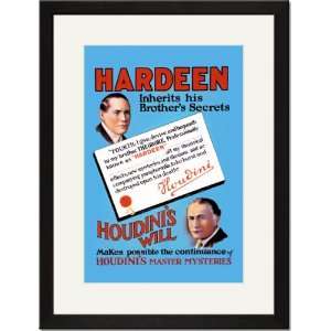  Black Framed/Matted Print 17x23, Hardeen inherits his 