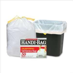  WEBSTER INDUSTRIES WBIHAB6DK50N Drawstring Trash Bags, 13 