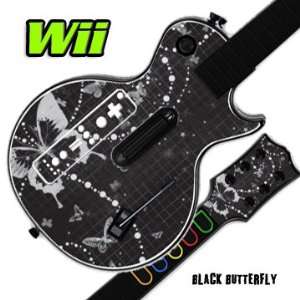  GUITAR HERO 3 III Nintendo Wii Les Paul   Black Butterfly Video Games