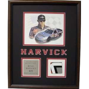 Kevin Harvick unsigned Metal Thunder Framed Race Used Sheet Metal 