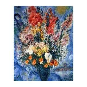   Print   Bouquet De Fleurs   Artist Marc Chagall  Poster Size 24 X 30