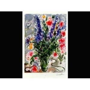  Lupins Bleus (Le)   Artist Marc Chagall   Poster Size 25 X 35 inches