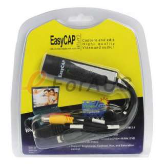 USB 2.0 Easycap Video Audio VHS To DVD Converter Capture Card EasyCap 