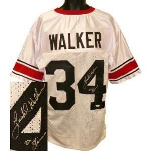   Walker signed Georgia Bulldogs White Custom 82 Heisman  JSA hologram