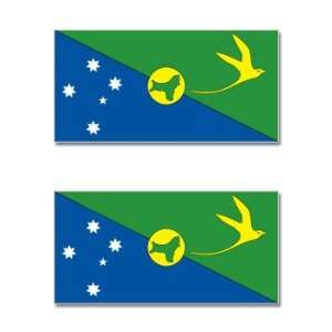  Christmas Island Country Flag   Sheet of 2   Window Bumper 