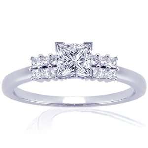   Cut Diamond Engagemant Ring VS1 IGI 14K Fascinating Diamonds Jewelry