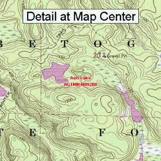  USGS Topographic Quadrangle Map   Ash Lake, Minnesota 