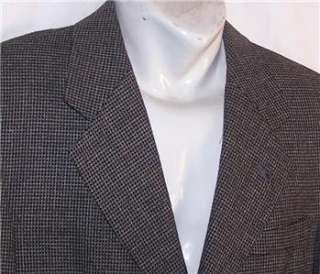 38R Gianfranco Ruffini 100% WOOL BLACK TWEED sport coat suit blazer 