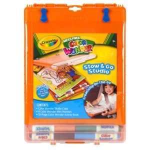  Crayola Mess Free Stow and Go Studio Orange Toys & Games