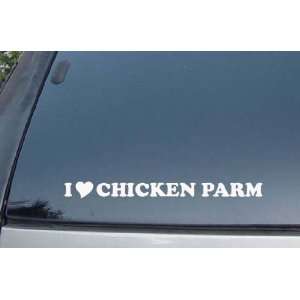  I Love Chicken Parm Vinyl Decal Stickers 