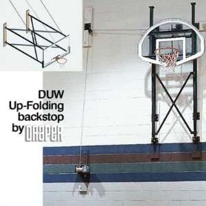  DUW Fold Up Wall Mounted Basketball Backstop Extension 10 