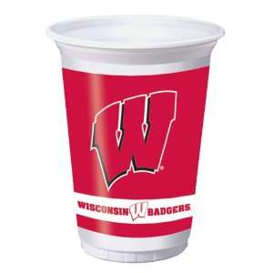  Wisconsin University Plastic Beverage Cups Toys & Games