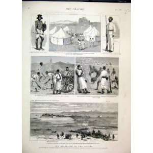  Rebellion Soudan 1884 English War Vessel Suakim Rebels 