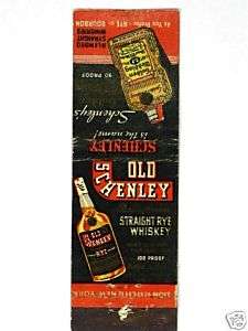 1940s Old Schenley Whisky Golden Wedding Rye Matchcover  