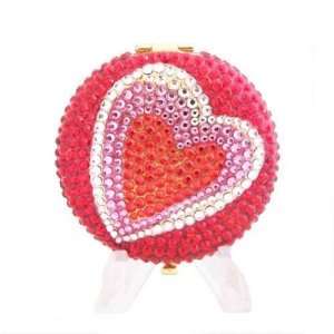With Love Hearts Estee Lauder Crystal Lucidity Powder Compact (Older 