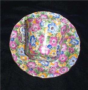 RARE ANEMONE CHINTZ CUP AND SAUCER VINTAGE  