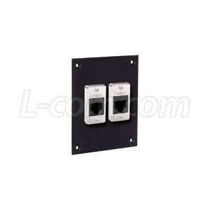  Universal Sub Panel, 2 Category 6 Couplers, RJ45, Shielded 