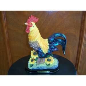  C&k Collection Rooster and Sunflower Figurine    9 X 6 