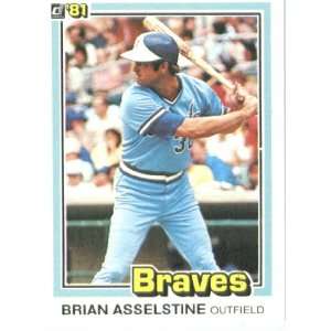  1981 Donruss # 186 Brian Asselstine Atlanta Braves 