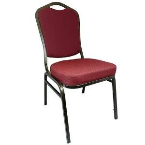  Advantage Burgundy Patterned Banquet Stack Chair