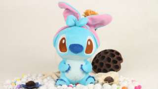 Cute Korea Blue Stitch 3D Doll Plush Toy Case Cover iphone 4G 4S 