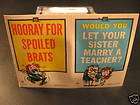 Rare 1967 Topps Angry Stickers EX w Gum Stain #83 + #84